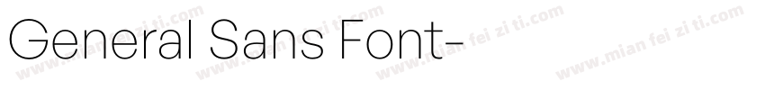 General Sans Font字体转换